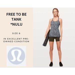 Lululemon Free To Be Tank *Nulu Size 6 EUC